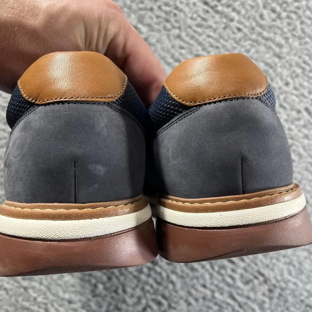 Johnston & Murphy Braydon Knit Plain Toe Shoes Men's 12M Navy Blue TRUFOAM